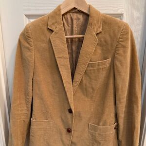 Vintage Sachel Tan Corduroy Blazer XS-Sm Men’s 70s 80s Classic 2-Button Jacket